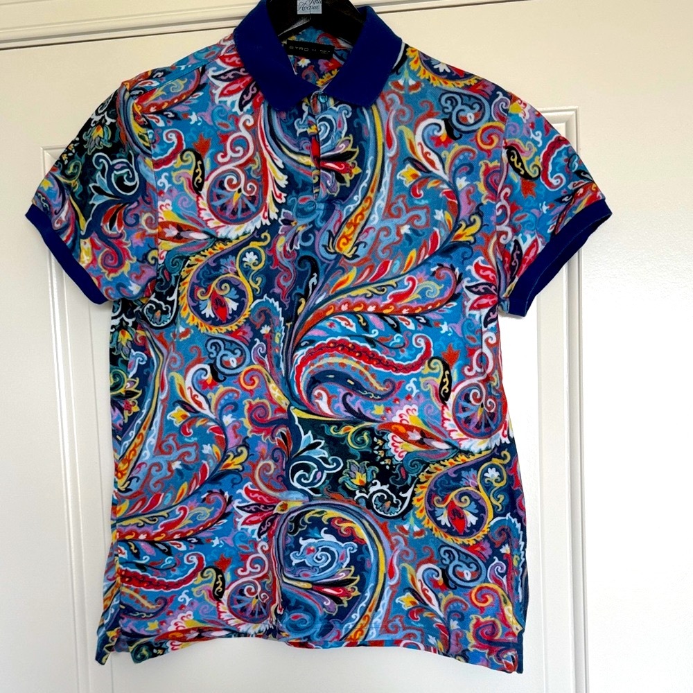 Etro Multicolor Paisley Polo Shirt